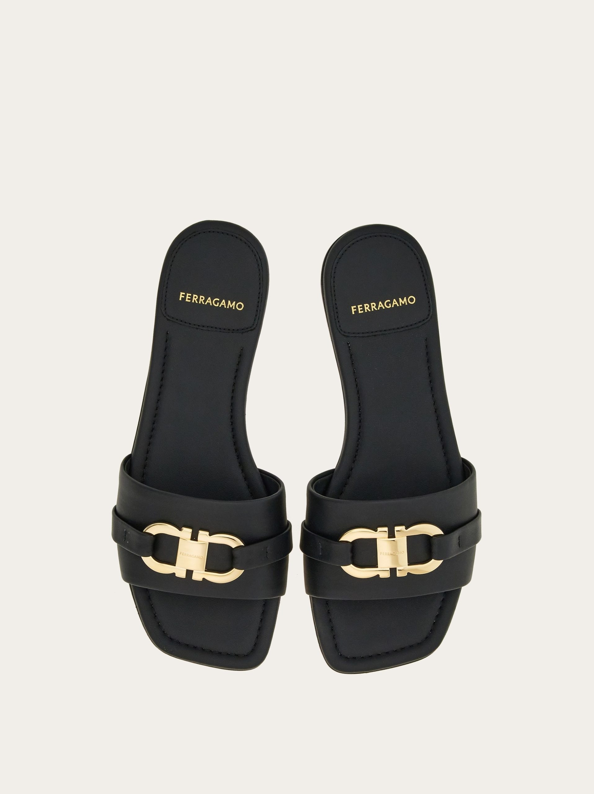 Ferragamo Flat slide with Gancini ornament - Image 4